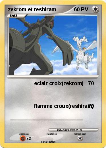 Pokemon zekrom et reshiram