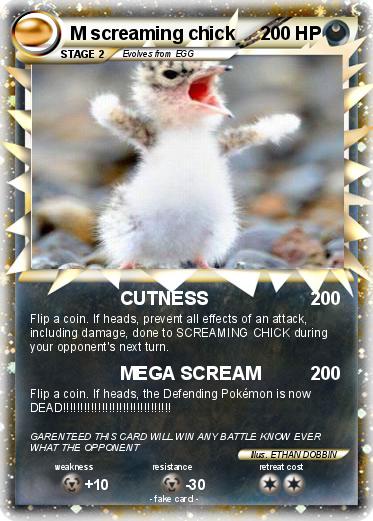 Pokemon M screaming chick