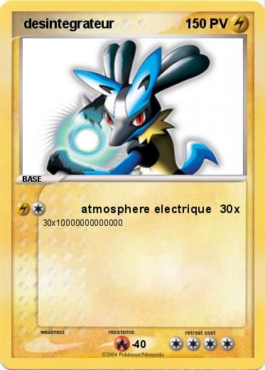 Pokemon  desintegrateur