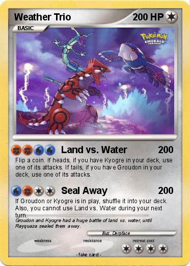 Pokemon Weather Trio