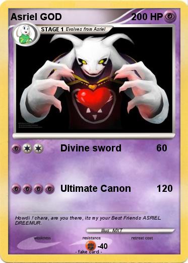 Pokemon Asriel GOD