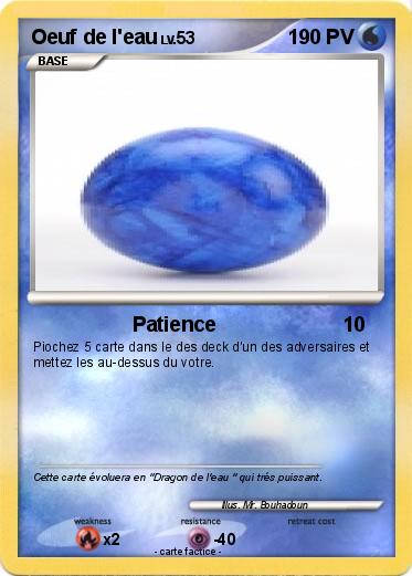 Pokemon Oeuf de l'eau