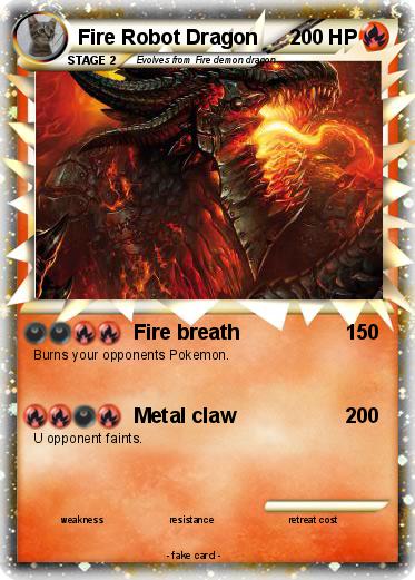 Pokemon Fire Robot Dragon