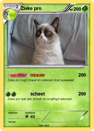 Pokemon Zieke pro
