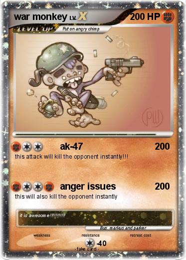 Pokemon war monkey