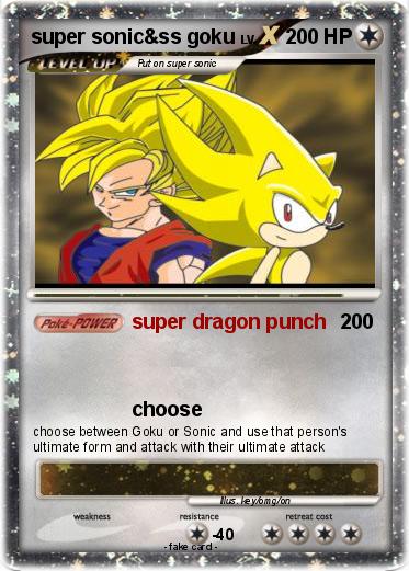 Pokemon super sonic&ss goku