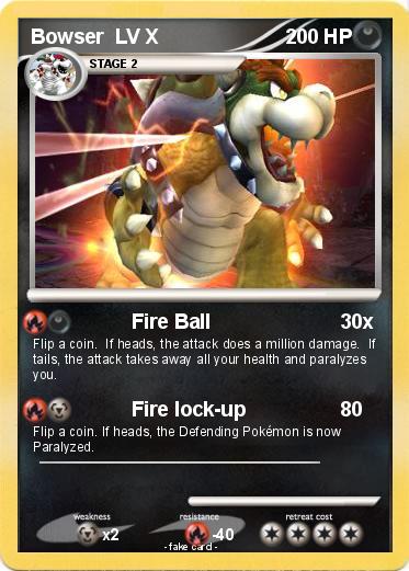 Pokemon Bowser  LV X
