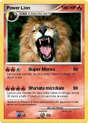Pokemon Power Lion