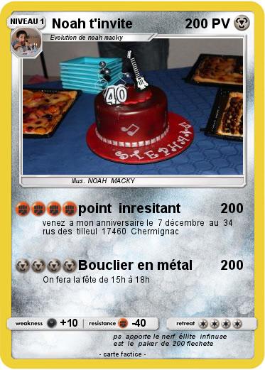 Pokemon Noah t'invite