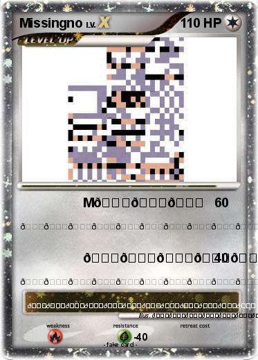 Pokemon Missingno
