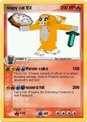 Pokemon stapy cat EX