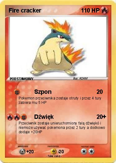 Pokemon Fire cracker