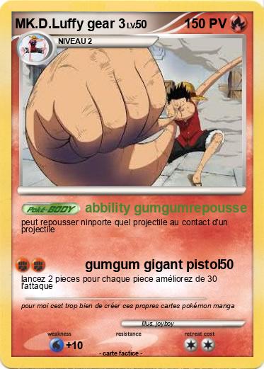 Pokemon MK.D.Luffy gear 3