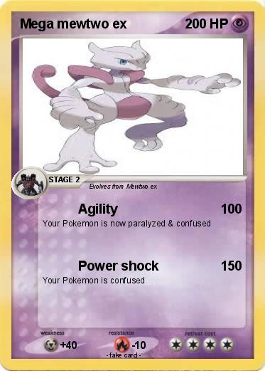 Pokemon Mega mewtwo ex