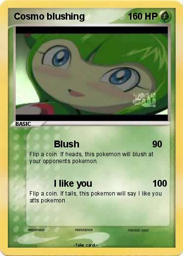 Pokemon Cosmo blushing