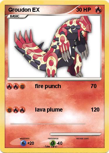 Pokemon Groudon EX