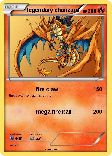 Pokemon legendary charizard