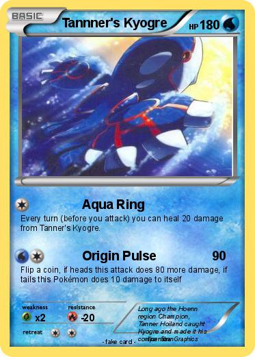 Pokemon Tannner's Kyogre