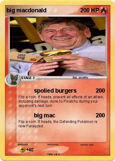 Pokemon big macdonald