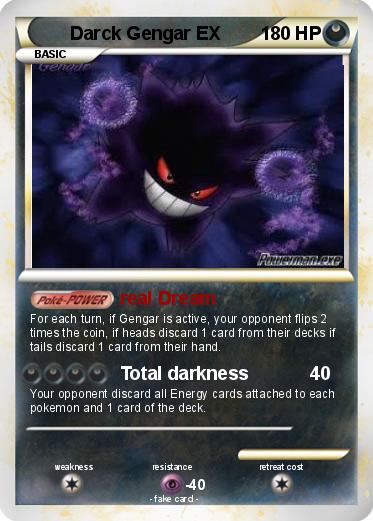 Pokemon Darck Gengar EX