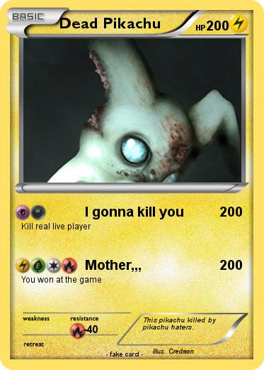 Pokemon Dead Pikachu