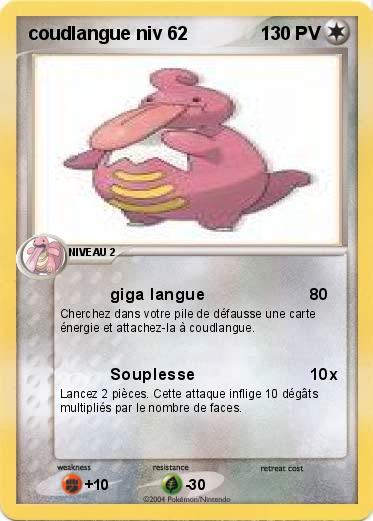 Pokemon coudlangue niv 62
