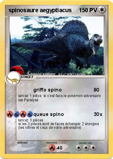 Pokemon spinosaure aegyptiacus