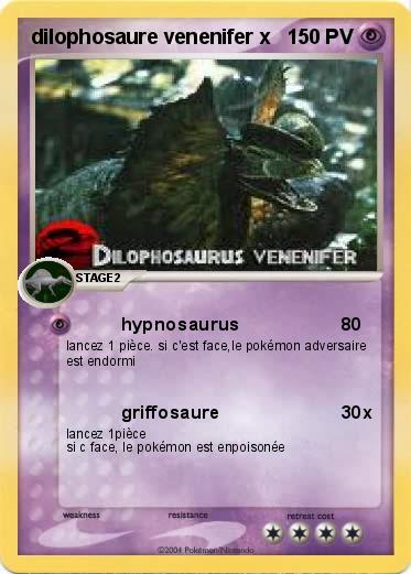 Pokemon dilophosaure venenifer x