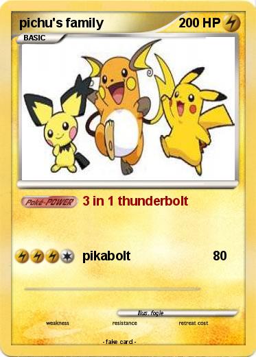 Pokemon pichu's family