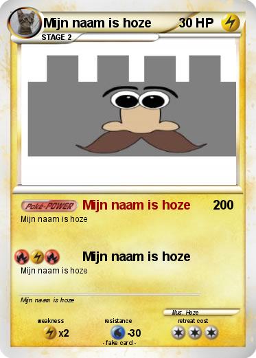 Pokemon Mijn naam is hoze
