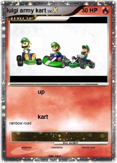 Pokemon luigi army kart