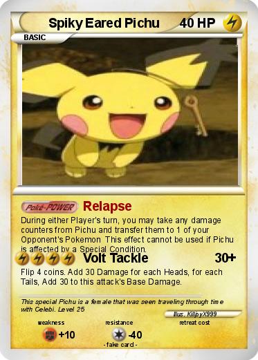 Pokemon Spiky Eared Pichu