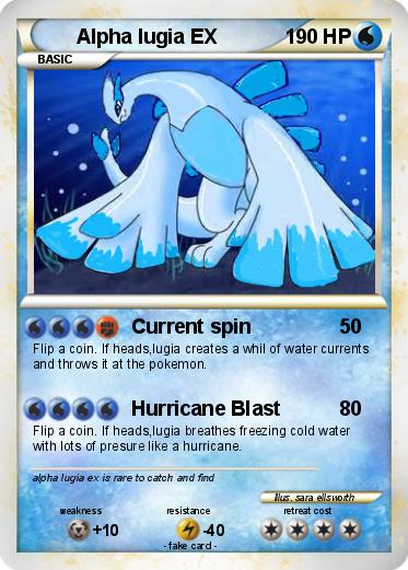 Pokemon Alpha lugia EX
