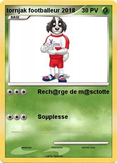 Pokemon tornjak footballeur 2018