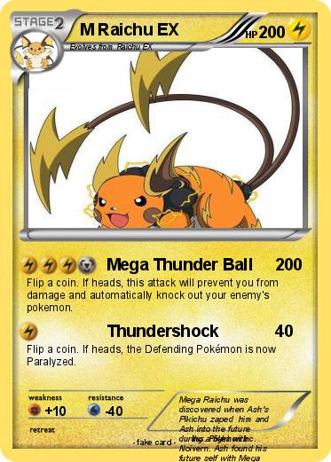 Pokemon M Raichu EX