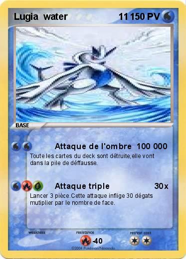 Pokemon Lugia  water                    11