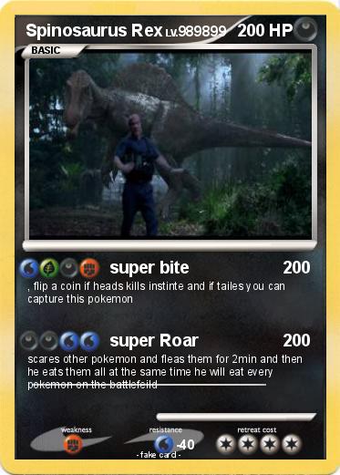 Pokemon Spinosaurus Rex