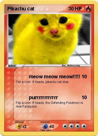 Pokemon Pikachu cat