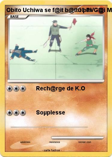 Pokemon Obito Uchiwa se f@it b@ttu par G@i Maito
