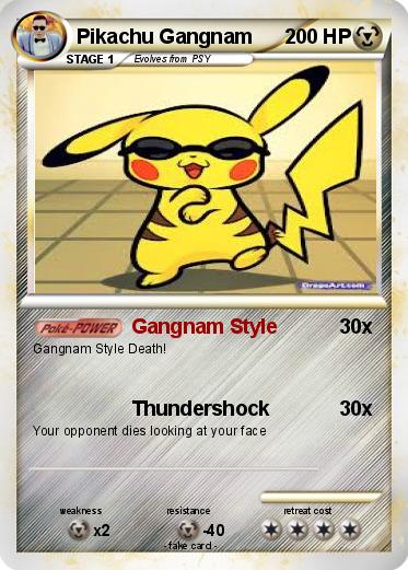 Pokemon Pikachu Gangnam