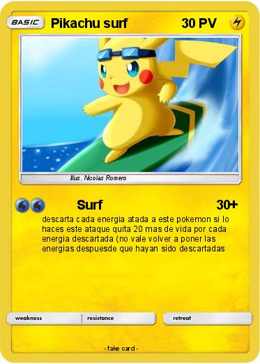 Pokemon Pikachu surf