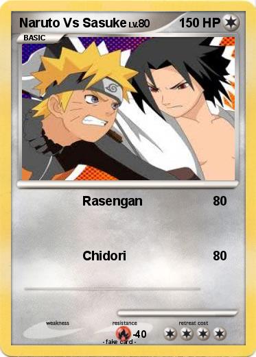 Pokemon Naruto Vs Sasuke