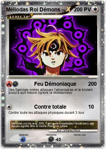 Pokemon Méliodas Roi Démons