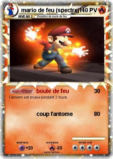 Pokemon mario de feu (spectre)