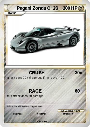 Pokemon Pagani Zonda C12S