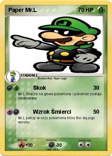 Pokemon Paper Mr.L