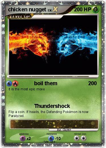 Pokemon chicken nugget