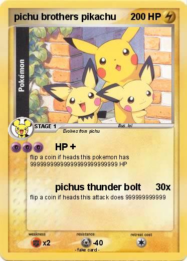 Pokemon pichu brothers pikachu