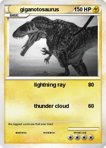 Pokemon giganotosaurus