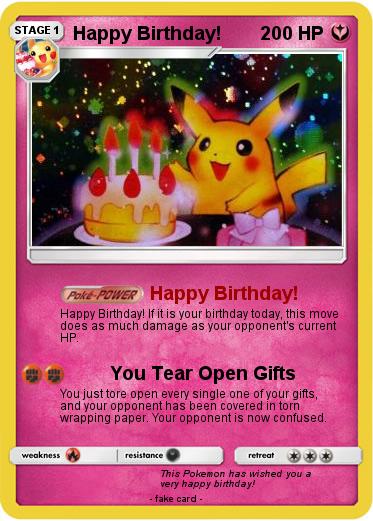 Pokemon Happy Birthday!